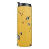 ひび割れた黄色の金属：汚れたテクスチャ。 タンブラー (回転右)