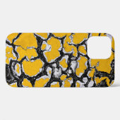 ひび割れた黄色絵を描路 Case-Mate iPhoneケース (裏面 (横))