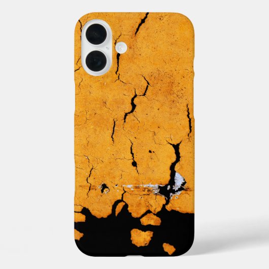 ひび割れた黄色絵を描路 Case-Mate iPhoneケース (裏面)