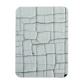 ひび割れと欠け絵を描た白 マグネット (縦)