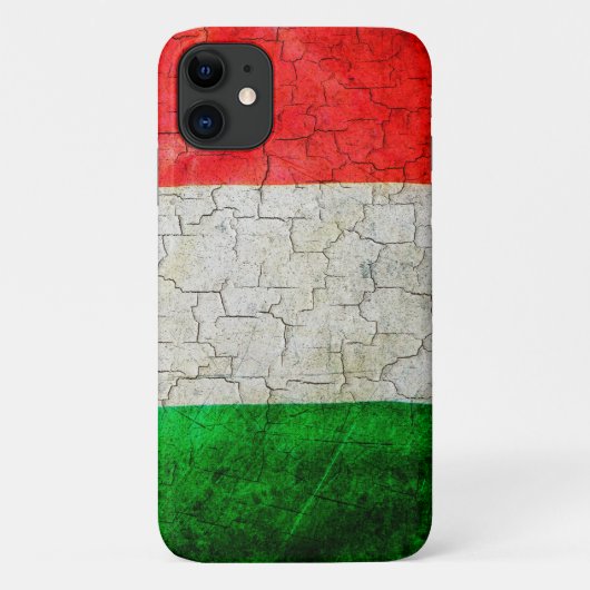 ひび割れイタリア国旗 Case-Mate iPhoneケース (裏面)