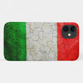 ひび割れイタリア国旗 Case-Mate iPhoneケース (裏面(横))