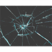 ひび割れガラス効果 シール (正面)