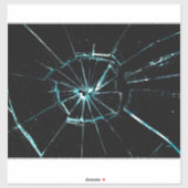 ひび割れガラス効果 シール (シート)