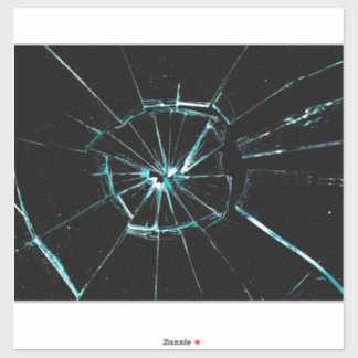 ひび割れガラス効果 シール