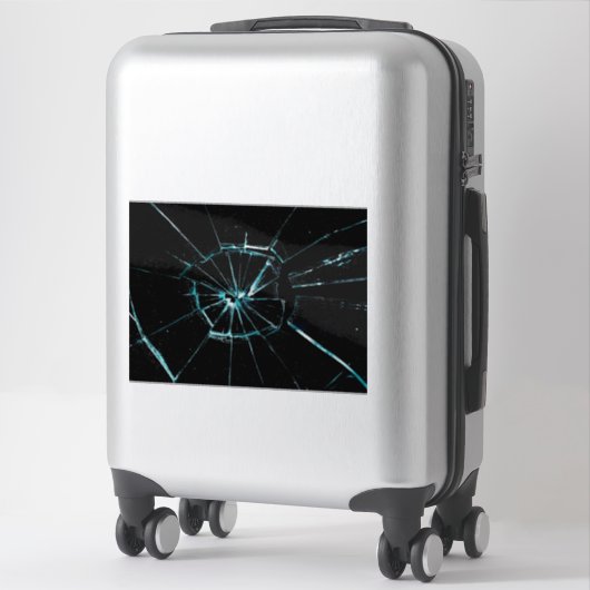 ひび割れガラス効果 シール (スーツケース)