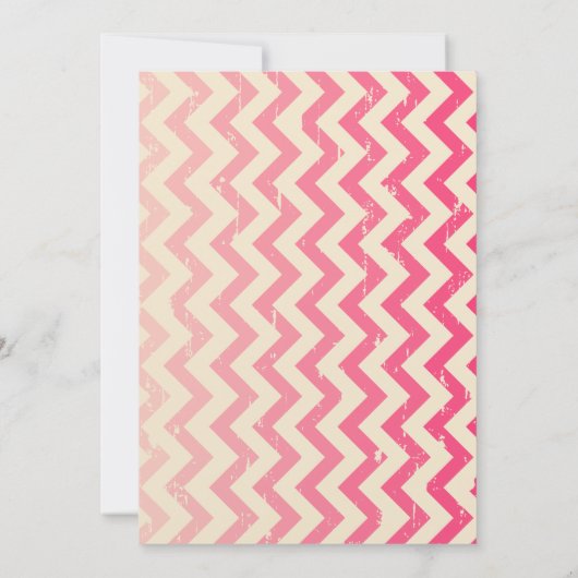 ひび割れグラデーションたジグザグ2012卒業発表 招待状 (裏面)