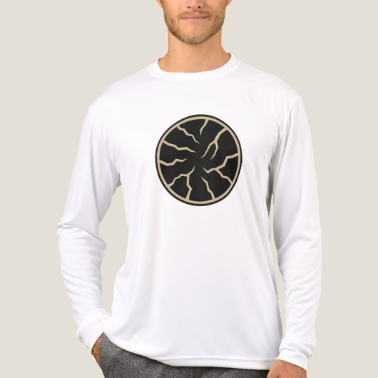 ひび割れグラフィック トライブレンドＴシャツ (正面)