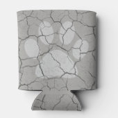 ひび割れグレーアニマルポープリントクーラーボックス 缶クーラー (裏面)