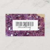 ひび割れジオードビジネスカード 名刺 (正面)