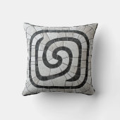 ひび割れスパイラルタイルデザイン クッション (裏面)