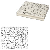 ひび割れテクス絵を描チャ ラバースタンプ (押印)