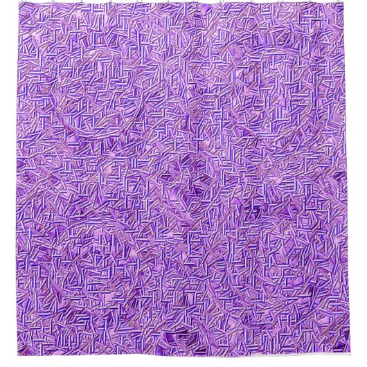 ひび割れバイオレットシャワーカーテン シャワーカーテン (正面)