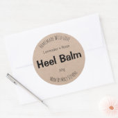 ひび割れヒールのサーブバーム用のカスタマイズ可能なラベル ラウンドシール (封筒)