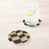 ひび割れフラ市松模様にグ コースター (側面)
