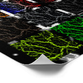 ひび割れ宇宙ラバコレクション ポスター (角)