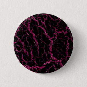 ひび割れ宇宙溶岩 – グリッター暗い赤紫色 缶バッジ