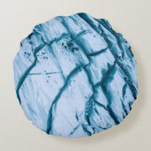 ひび割れ岩形成イラストレーション ラウンドクッション (裏面)