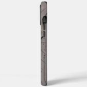 ひび割れ木製ハートダークボーホフォンケース Case-Mate iPhoneケース (裏面 / 左)