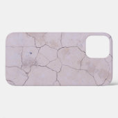 ひび割れ白コンクリート床 Case-Mate iPhoneケース (裏面 (横))