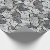 ひび割れ石型包み紙 ラッピングペーパー (角)