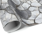 ひび割れ石型包み紙 ラッピングペーパー (ロールコーナー)