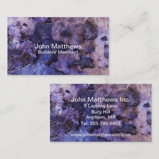 ひび割れ石膏 名刺 (正面/裏面)