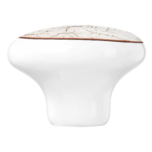 ひび割れ絵を描たノブ セラミックノブ (側面)