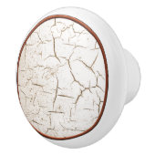 ひび割れ絵を描たノブ セラミックノブ (右)