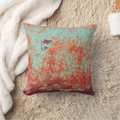 ひび割れ錆絵を描剥離 クッション (ブランケット)