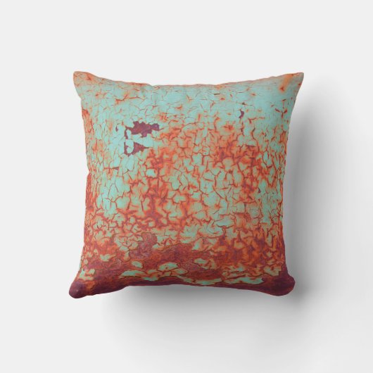 ひび割れ錆絵を描剥離 クッション (裏面)