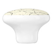 ひび割れ骨白色ヴィンテージキャビネット/引き出しノブ セラミックノブ (側面)