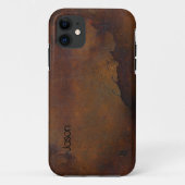 ひび割れ、錆びた外観 Case-Mate iPhoneケース (裏面)