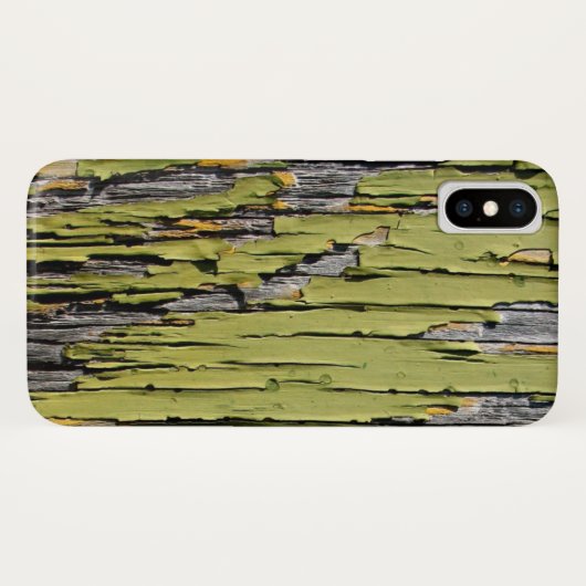 ひび割擦り切れたれ風化した緑の納屋の木 Case-Mate iPhoneケース (裏面(横))