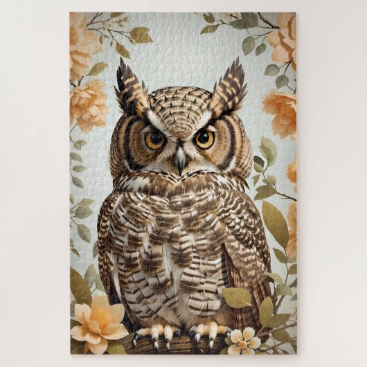 ひび型素晴らし植物角 ジグソーパズル (縦)