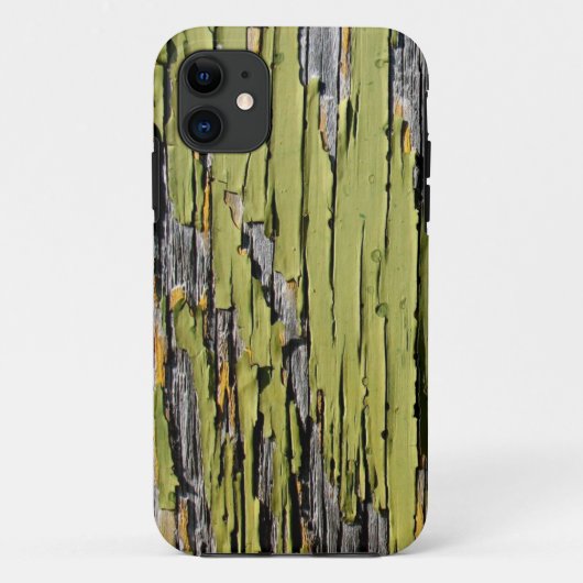 ひび擦り切れた入り風化緑の納屋木ケース – マ Case-Mate iPhoneケース (裏面)