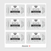 ひび素朴ひげの油（材料で） シール (シート)