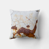 ひび絵を描割れ白、錆びた車。 クッション (裏面)