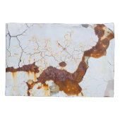 ひび絵を描割れ白、錆びた車。 枕カバー (裏面)