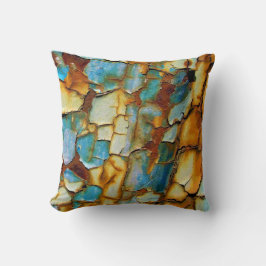 ひび絵を描割れ クッション