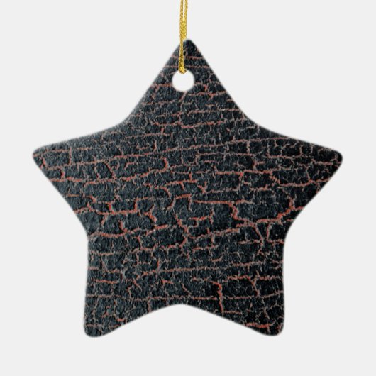 ひび絵を描割れ セラミックオーナメント (正面)