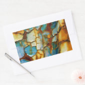 ひび絵を描割れ 長方形シール (封筒)