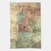 ひび絵画割れた地音 キッチンタオル (縦)