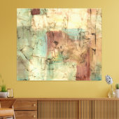 ひび絵画割れた地音 キャンバスプリント (インサイチュ (リビング))