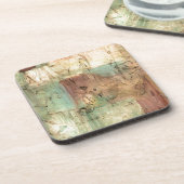 ひび絵画割れた地音 コースター (左側)