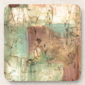 ひび絵画割れた地音 コースター (正面)
