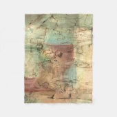 ひび絵画割れた地音 フリースブランケット (正面)