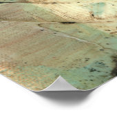 ひび絵画割れた地音 ポスター (角)