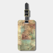 ひび絵画割れた地音 ラゲッジタグ (正面縦)