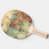 ひび絵画割れた地音 卓球ラケット (横)